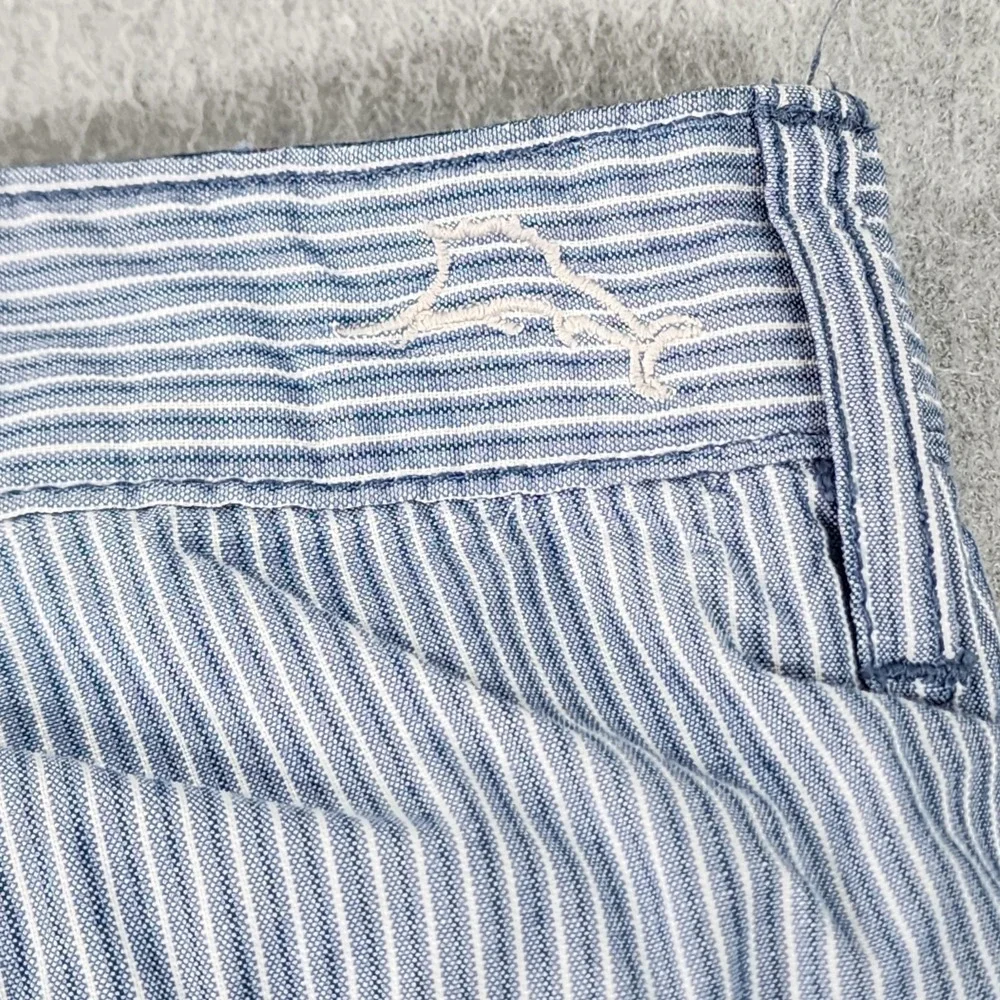 Tommy Bahama Golf Shorts Mens 40x9 Blue Pink‎ Plaid Striped Reversible Pockets